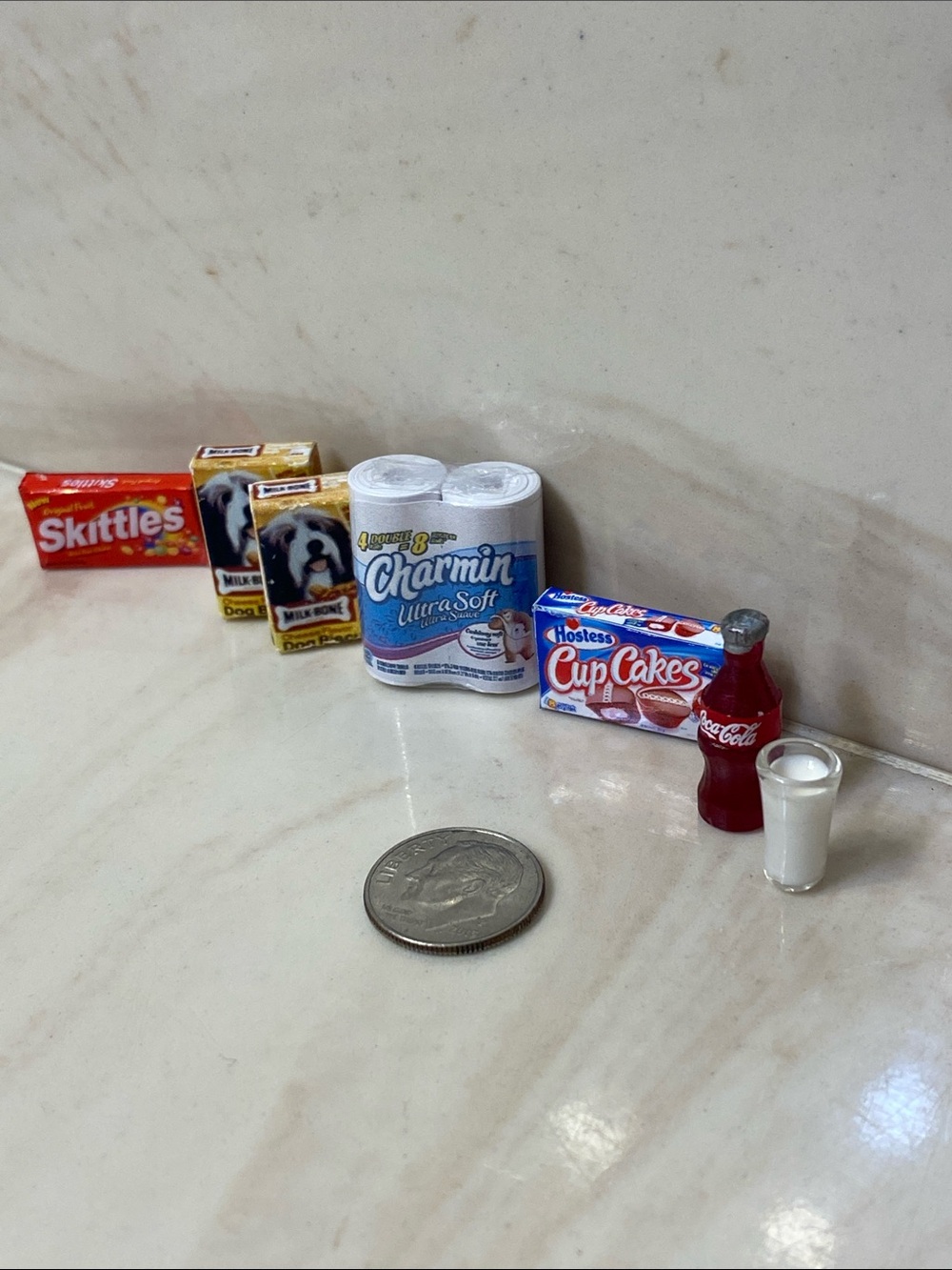 Miniature dollhouse 1:12 scale grocery bundle
